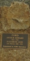 Arthur Edward Ford. 1869-1942.  Elizabeth Jane (Barron) Ford. 1880-1952
