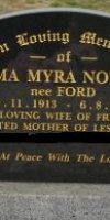 Alma Myra (Ford) Nowell. 1913-2000.